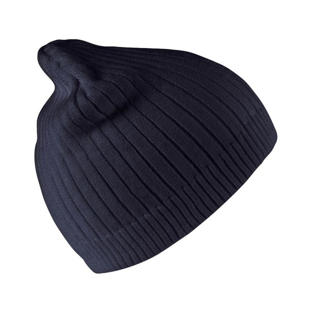 Result Winter Essentials Unisex Adult Knitted Cotton Beanie / Navy